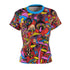 Magic Mushrooms and Frogs Women's Fitted Crewneck Tee